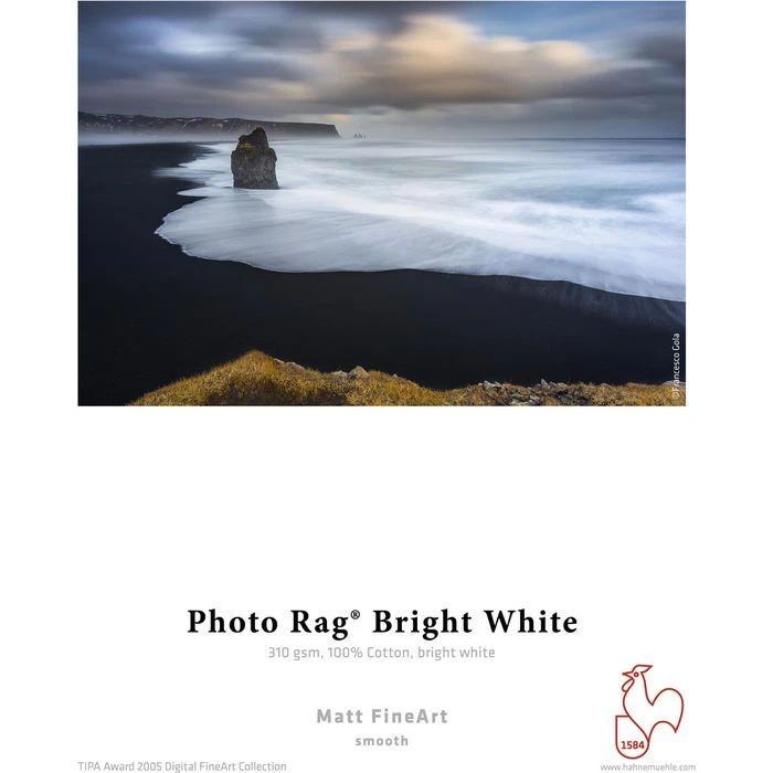Hahnemühle Inkjet-Papier Photo Rag Bright White FineArt A4, 310 G/m², Matt, Einseitig Bedruckbar, 25 Blatt – Bild 3
