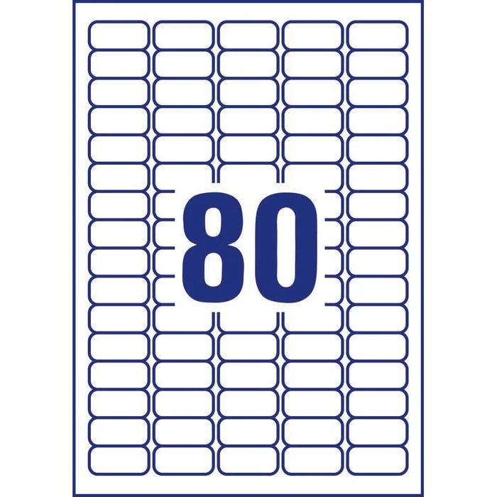 Zweckform Universaletiketten L4732REV-25, Weiß, 35,6 X 16,9mm, Ablösbar, 30 Blatt, 2400 Stück – Bild 7