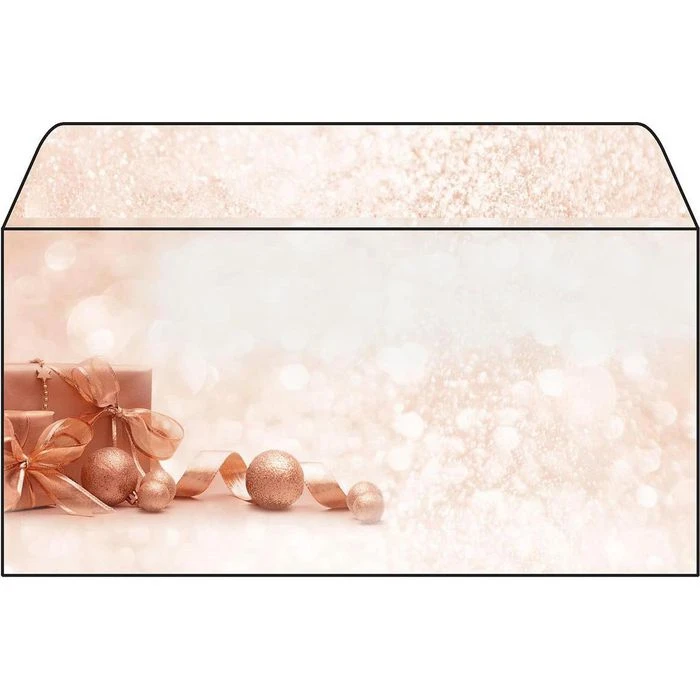 Sigel Weihnachtsumschläge DU231, DIN Lang, Golden Dream, 50 Stück