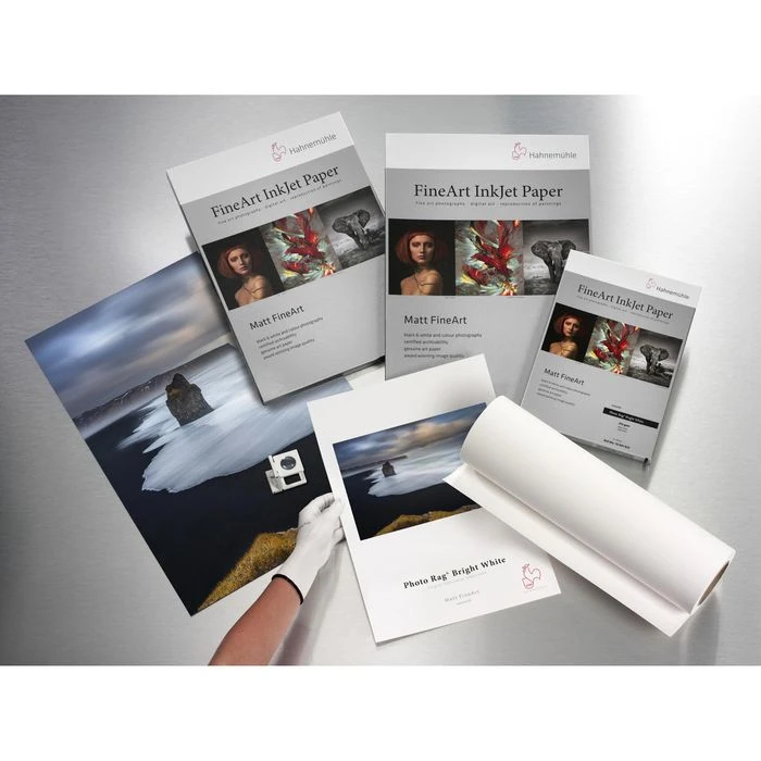 Hahnemühle Inkjet-Papier Photo Rag Bright White FineArt A4, 310 G/m², Matt, Einseitig Bedruckbar, 25 Blatt – Bild 4