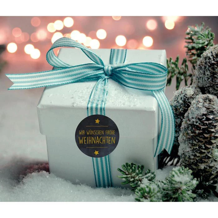 Zweckform Sticker 3846 Promotion, Weihnachten, Wir Wünschen Frohe Weihnachten, Auf Rolle, 200 Stück – Bild 3