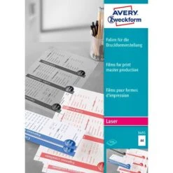 Zweckform 3491 A4 Matt Kopierfolien Avery Folien