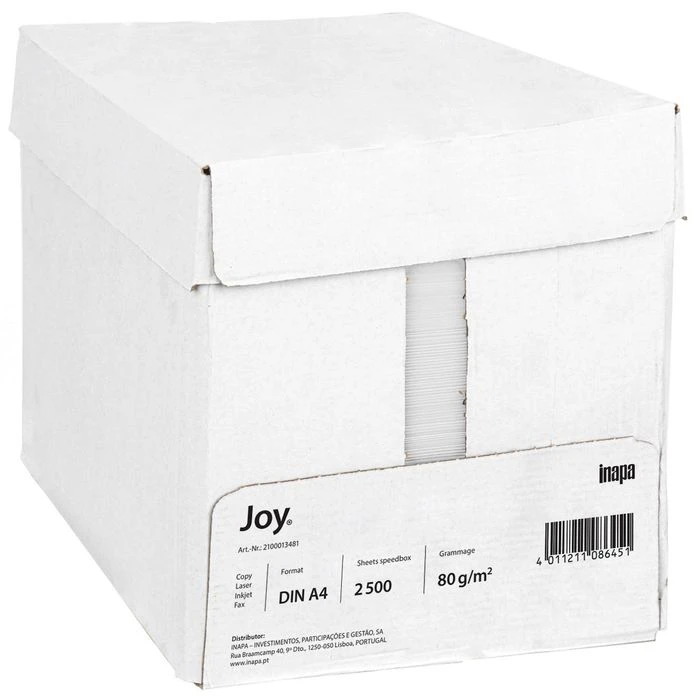 Inapa Kopierpapier Joy MaxBox, A4, 80g/qm, Weiß, Ungeriest 2500 Blatt – Bild 4