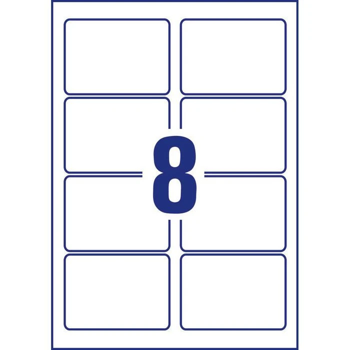 Zweckform Inkjet-Etiketten C6081-10, 88,9 X 63,5mm, Weiß Glänzend, 10 Blatt, 80 Stück – Bild 5