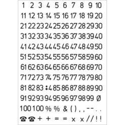 Herma 4155 Zahlen Wetterfest 5mm Schwarz 1-100