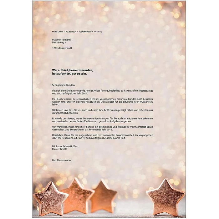 Sigel Weihnachtspapier DP137, Copper Glance, A4, 90g/qm, 100 Blatt – Bild 2