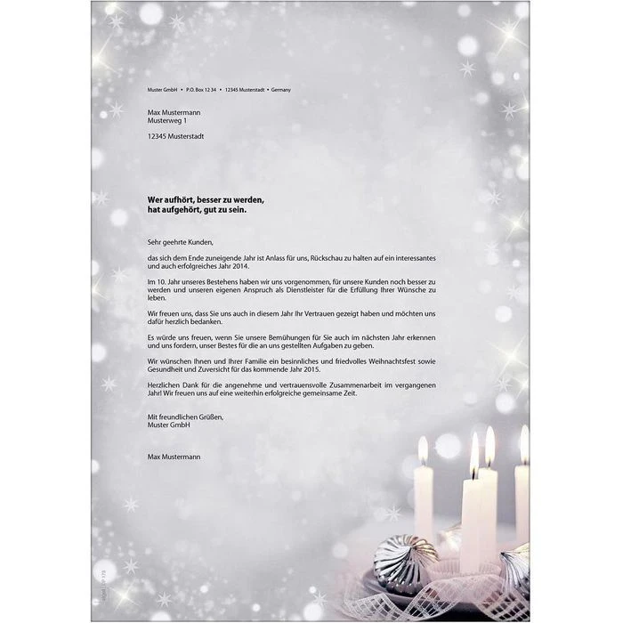 Sigel Weihnachtspapier DP178 Christmas Silence, A4, 90g/m², 100 Blatt – Bild 2