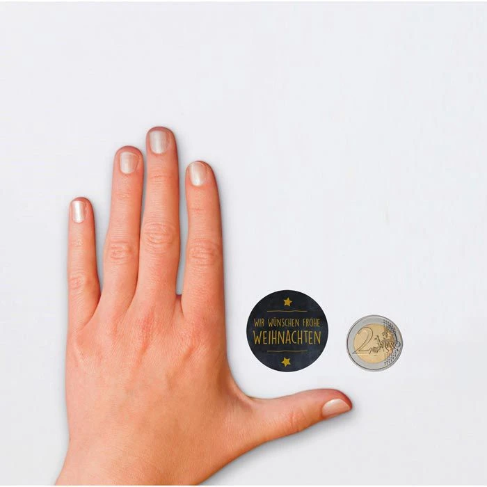 Zweckform Sticker 3846 Promotion, Weihnachten, Wir Wünschen Frohe Weihnachten, Auf Rolle, 200 Stück – Bild 2