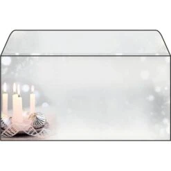 Sigel Weihnachtsumschläge DU178, DIN Lang, Christmas Silence, 50 Stßck