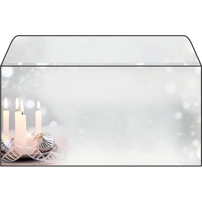 Sigel Weihnachtsumschläge DU178, DIN Lang, Christmas Silence, 50 Stück