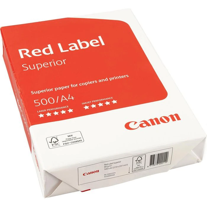 Canon® Canon Kopierpapier Red Label Superior, A4, 80g/qm, Hochweiß, 500 Blatt – Bild 3