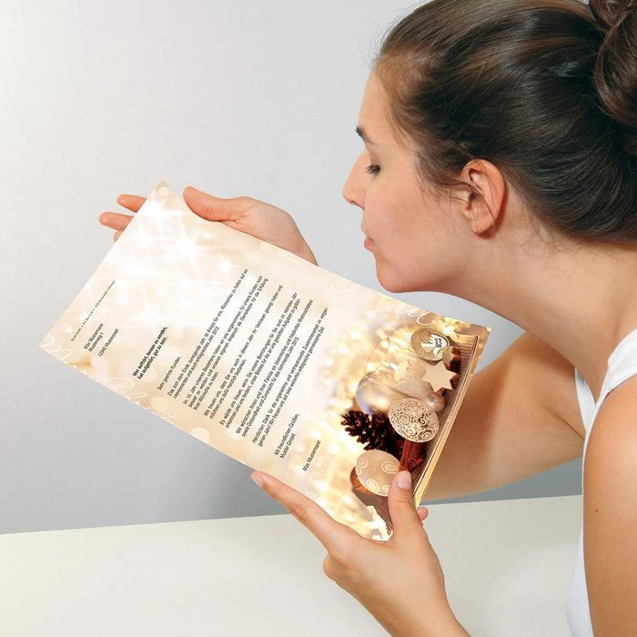 Sigel Weihnachtspapier DP926, Zimtsterne, A4, 90g/qm, 25 Blatt – Bild 5