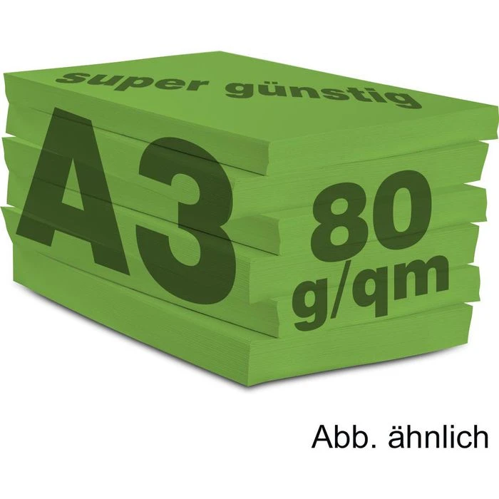 Antalis Kopierpapier Image Coloraction Java, A3, 80g/qm, Maigrün, 500 Blatt – Bild 2