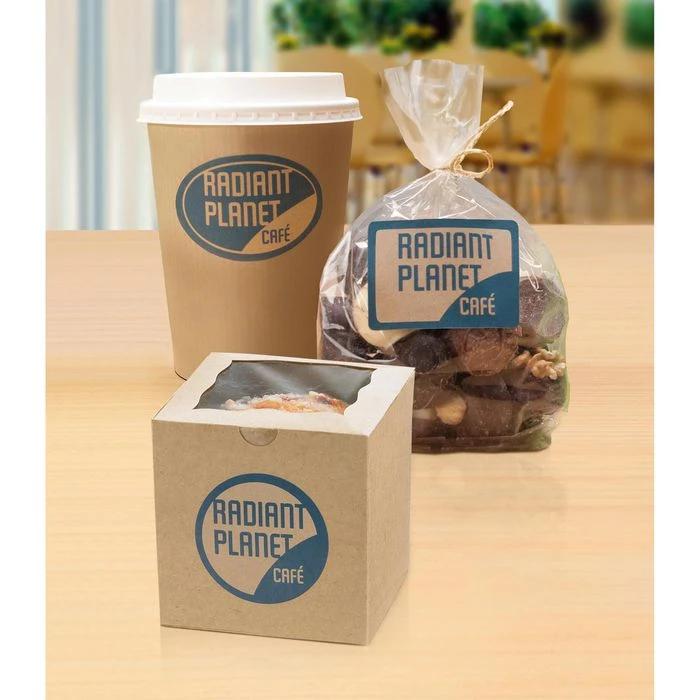 Zweckform Universaletiketten L7108-25, Naturbraun, 105 X 57 Mm, 25 Blatt, 250 Stück – Bild 2