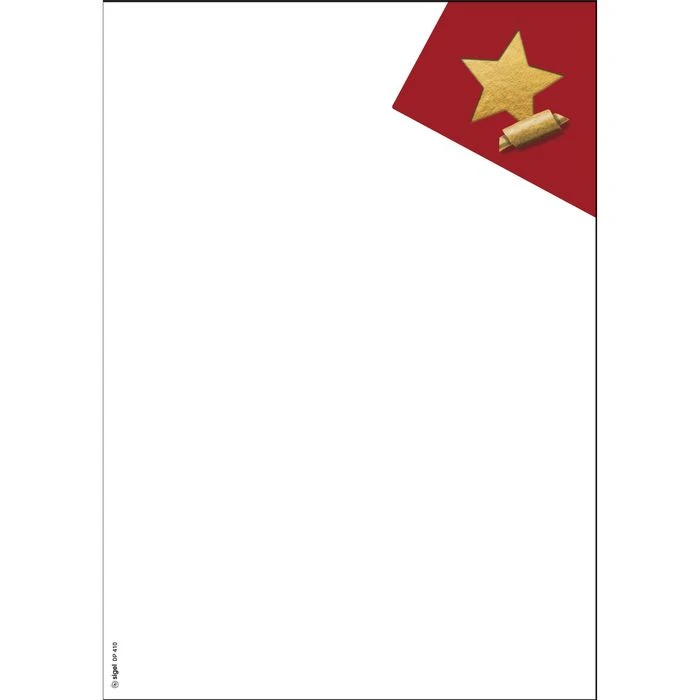 Sigel Weihnachtsbriefpapier DP410, Cut-Out Style, A4, 90g/m², Sortiert, 25 Blatt – Bild 4