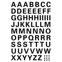 Herma 4158 Buchstaben Wetterfest 10mm Schwarz A-Z