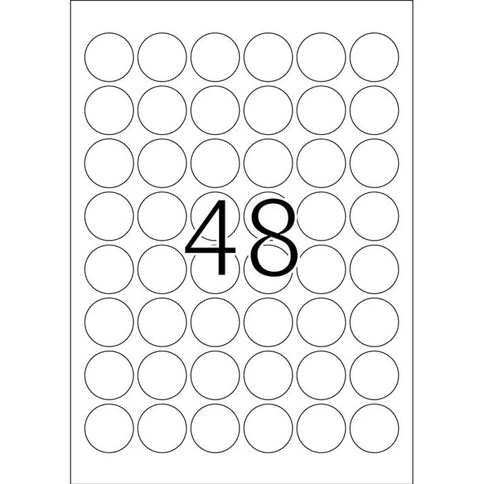 Herma Universaletiketten 10915, Special, Weiß, Power Etiketten, Ø 30mm, 25 Blatt, 1200 Stück – Bild 4