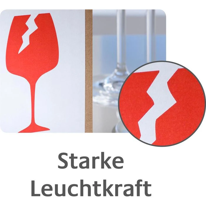 Zweckform Hinweisetiketten Symbol Hier Oben, 74 X 100mm, Selbstklebend, Auf Rolle, 200 Stück – Bild 3