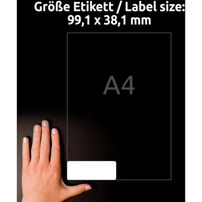 Avery Zweckform J8563-25 Etiketten Transparent – Bild 4