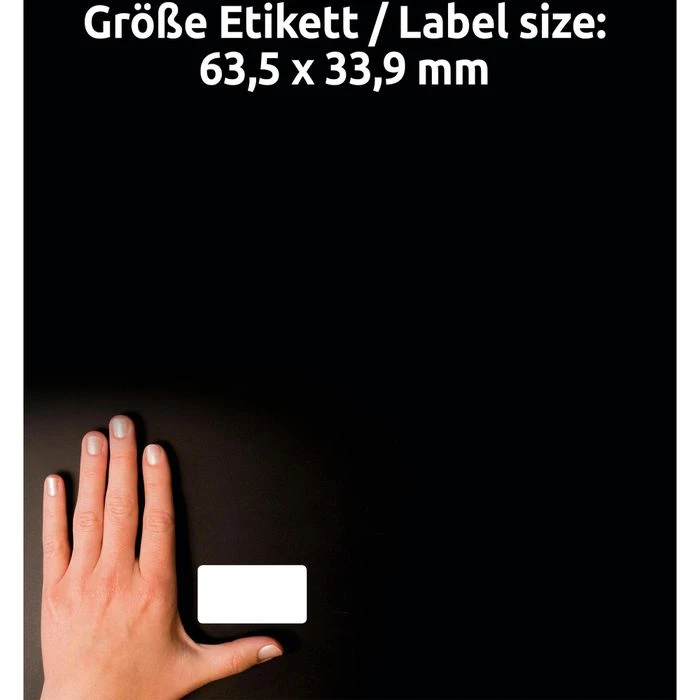 Avery Zweckform Tiefkühletiketten 63.5 X 33.9mm – Bild 3