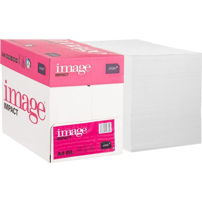 Antalis Kopierpapier Image Impact, A4, 80g/qm, Hochweiß, Ungeriest, 2500 Blatt