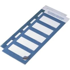 Durable 8605-06 Namensetiketten, Weiß/blau, 60 X 30mm, Selbstklebend, Ablösbar, 50 Stück