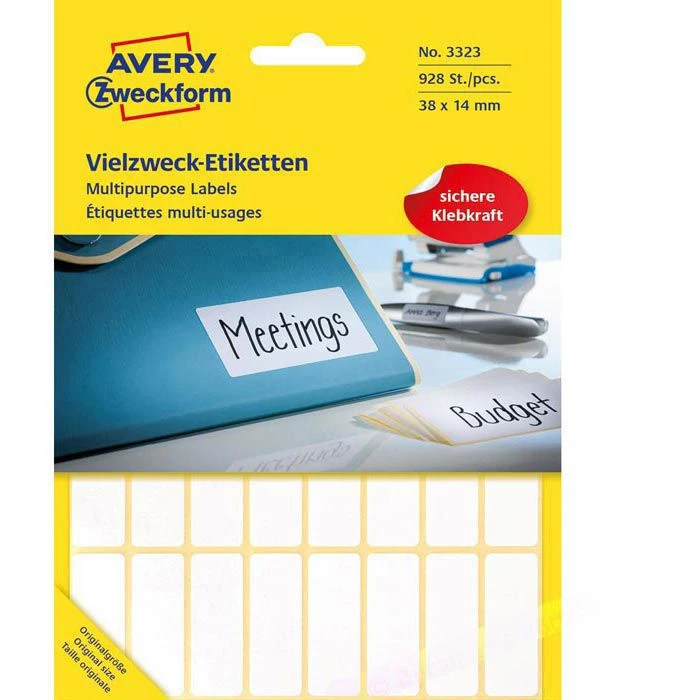 Avery Zweckform 3323 Etiketten Weiß 14 X 38mm