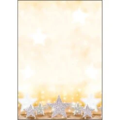 Sigel DP029 Weihnachtsbriefpapier A4 Glitter Stars