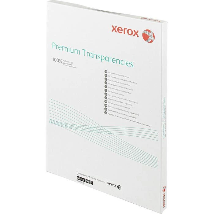 Xerox™ Xerox Kopierfolien 500172, Premium Transparencies, A4, Für Farblaserdrucker, Transparent, 50 Stück – Bild 3