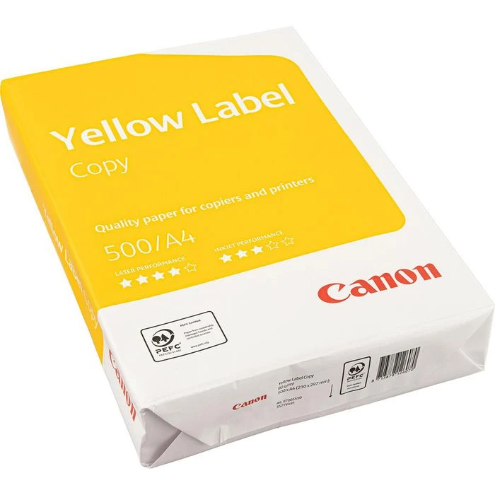Canon® Canon Kopierpapier Yellow Label, A4, 80g/qm, Weiß, 500 Blatt – Bild 3