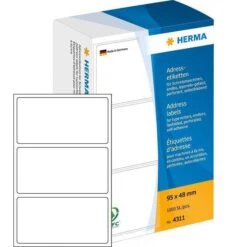 Herma 4311 Etiketten Weiß 95 X 48mm 1000 Stück