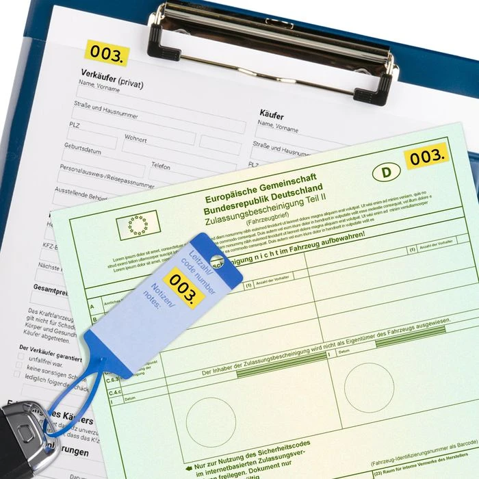 Herma Nummernetiketten 4801 10 X 22mm Gelb 3000 Stück – Bild 2