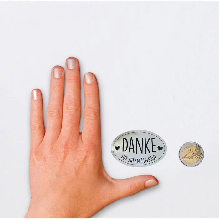 Zweckform Sticker 3844 Promotion, Danke Für Ihren Einkauf, Auf Rolle, 200 Aufkleber – Bild 2