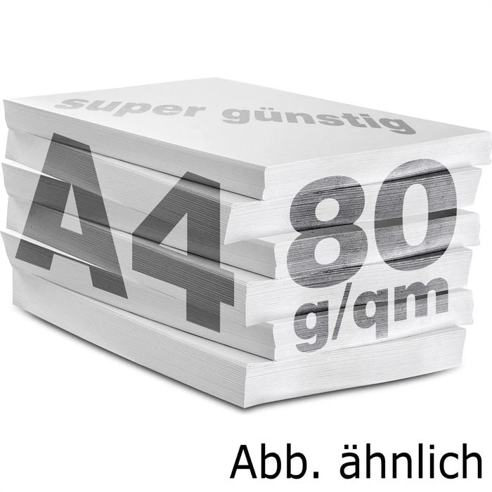 Mondi Kopierpapier IQ Economy +, A4, 80g/qm, Hochweiß, PEFC, 500 Blatt – Bild 2