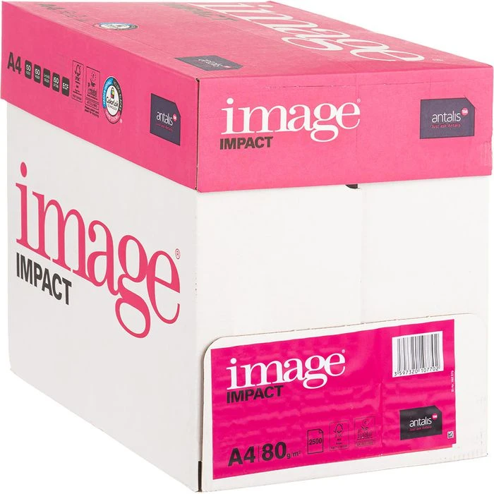 Antalis Kopierpapier Image Impact, A4, 80g/qm, Hochweiß, Ungeriest, 2500 Blatt – Bild 4