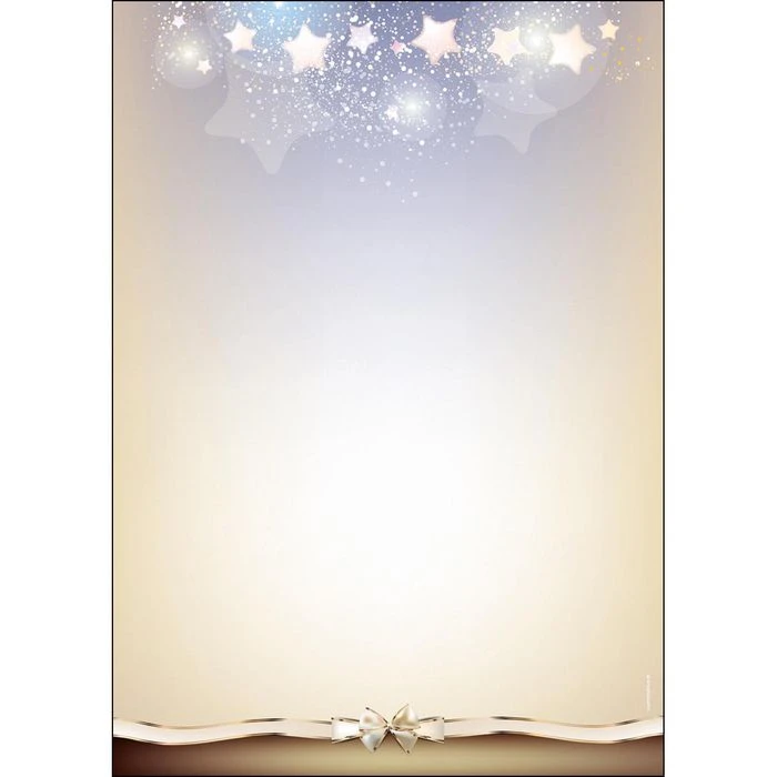 Weihnachtsbriefpapier A4 Sternen-Nebel 100 Blatt – Bild 3