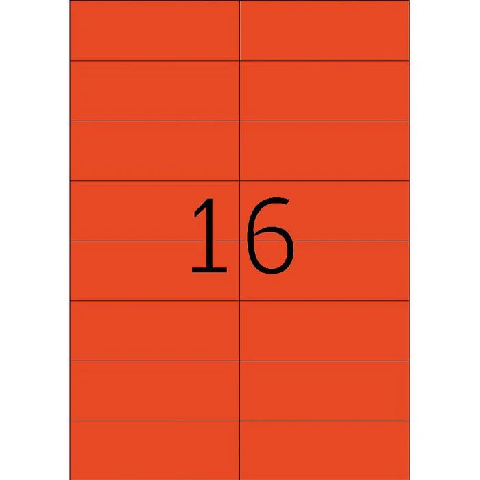 Herma Universaletiketten 4552, Special, Rot, 105 X 37mm, Ablösbar, 20 Blatt, 320 Stück – Bild 6