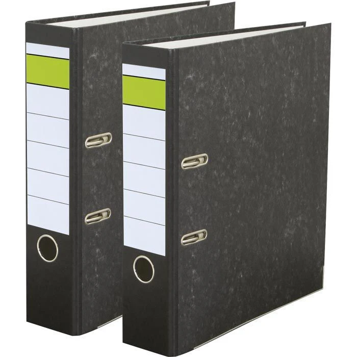 Grüner-Balken Weiß 54x190mm Ordner Rückenschilder – Bild 2