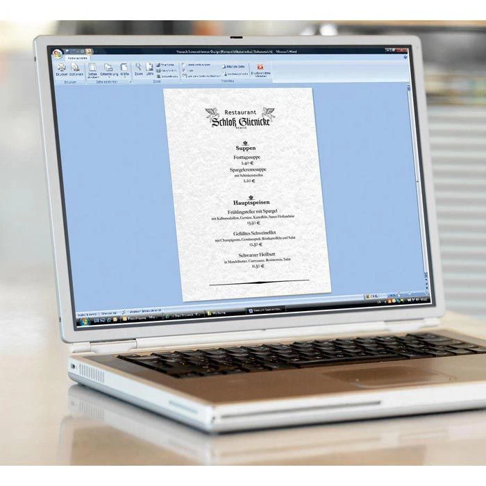 Sigel Motivpapier DP 657, Perga Grau, A4, Strukturpapier, 200 G/m², 50 Blatt – Bild 3