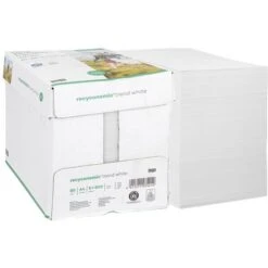 Inapa Recyconomic Trend White A4, 80g, Weiß, Ungeriest, 2500 Blatt Kopierpapier