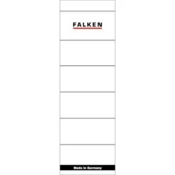 Falken Rückenschilder 80037047, Weiß, 60 X 190mm, Selbstklebend, 10 Stück
