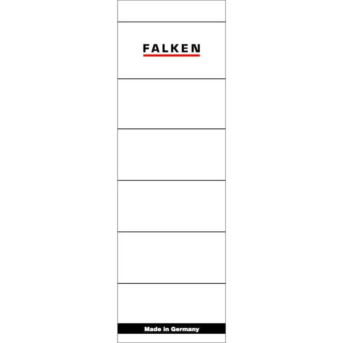 Falken Rückenschilder 80037047, Weiß, 60 X 190mm, Selbstklebend, 10 Stück