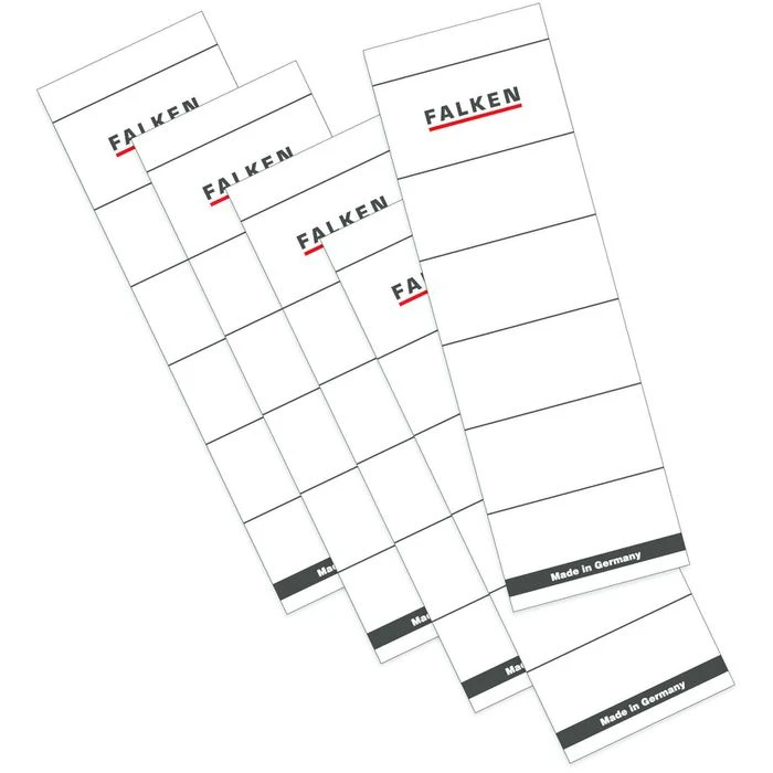 Falken Rückenschilder 80037047, Weiß, 60 X 190mm, Selbstklebend, 10 Stück – Bild 2