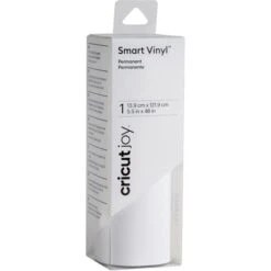 Cricut Plotterfolie Joy 2008028 Smart Vinyl, Weiß, 13,9 X 121,9 Cm, Permanent, Selbstklebend