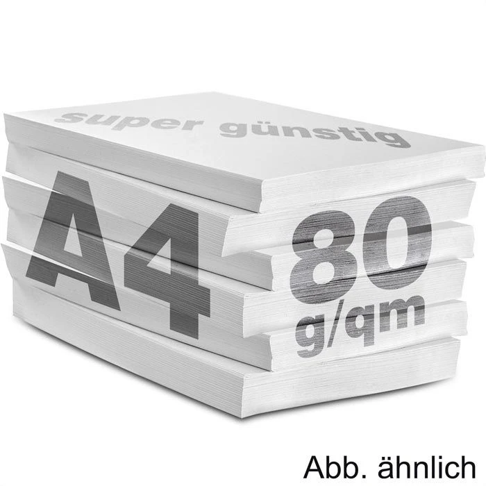 Mondi Kopierpapier Nautilus Super White, 88020366, A4, Recycling, 80g/qm, Weiß, 500 Blatt – Bild 2