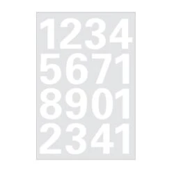 Herma 4170 Zahlen Wetterfest 25mm Weiß 0-9