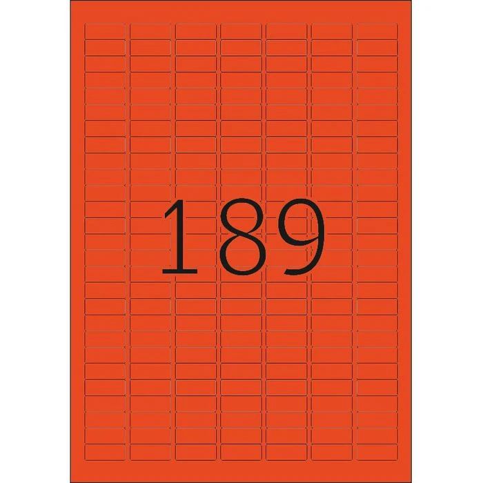 Herma Universaletiketten 4238, Special, Rot, 25,4 X 10mm, 100 Blatt, 18.900 Stück – Bild 6