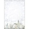 Sigel Weihnachtspapier DP013, White Stars, A4, 90g/qm, 25 Blatt
