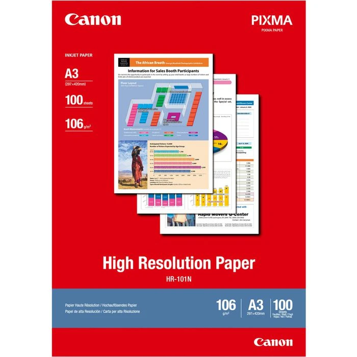 Canon® Canon HR-101N High Resolution Paper A3 100 Blatt