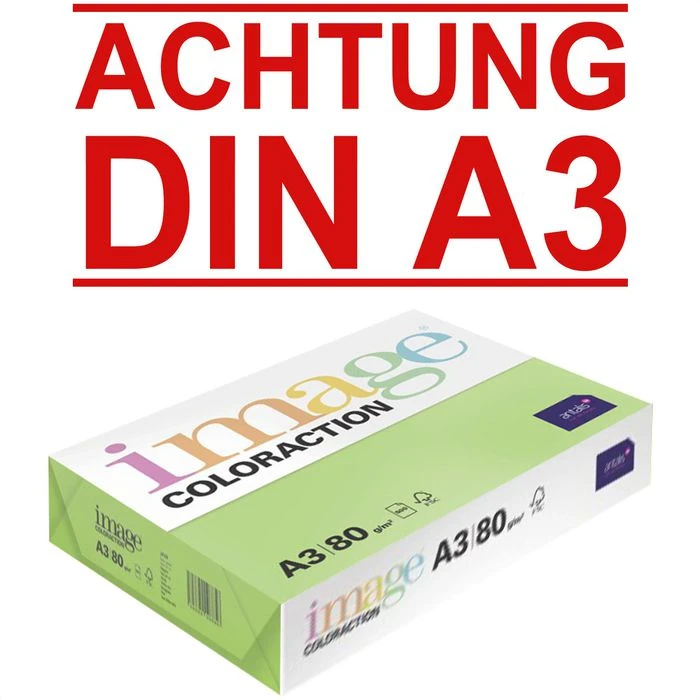 Antalis Kopierpapier Image Coloraction Java, A3, 80g/qm, Maigrün, 500 Blatt